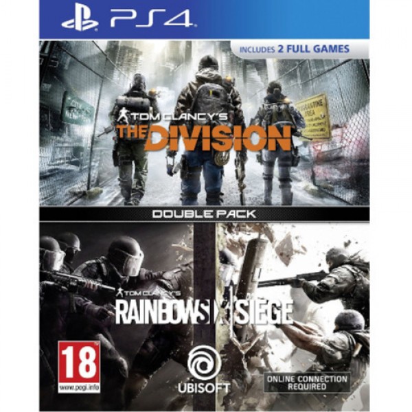 Игра Tom Clancy's The Division + Rainbow Six Siege Double Pack за PS4 (безплатна доставка)